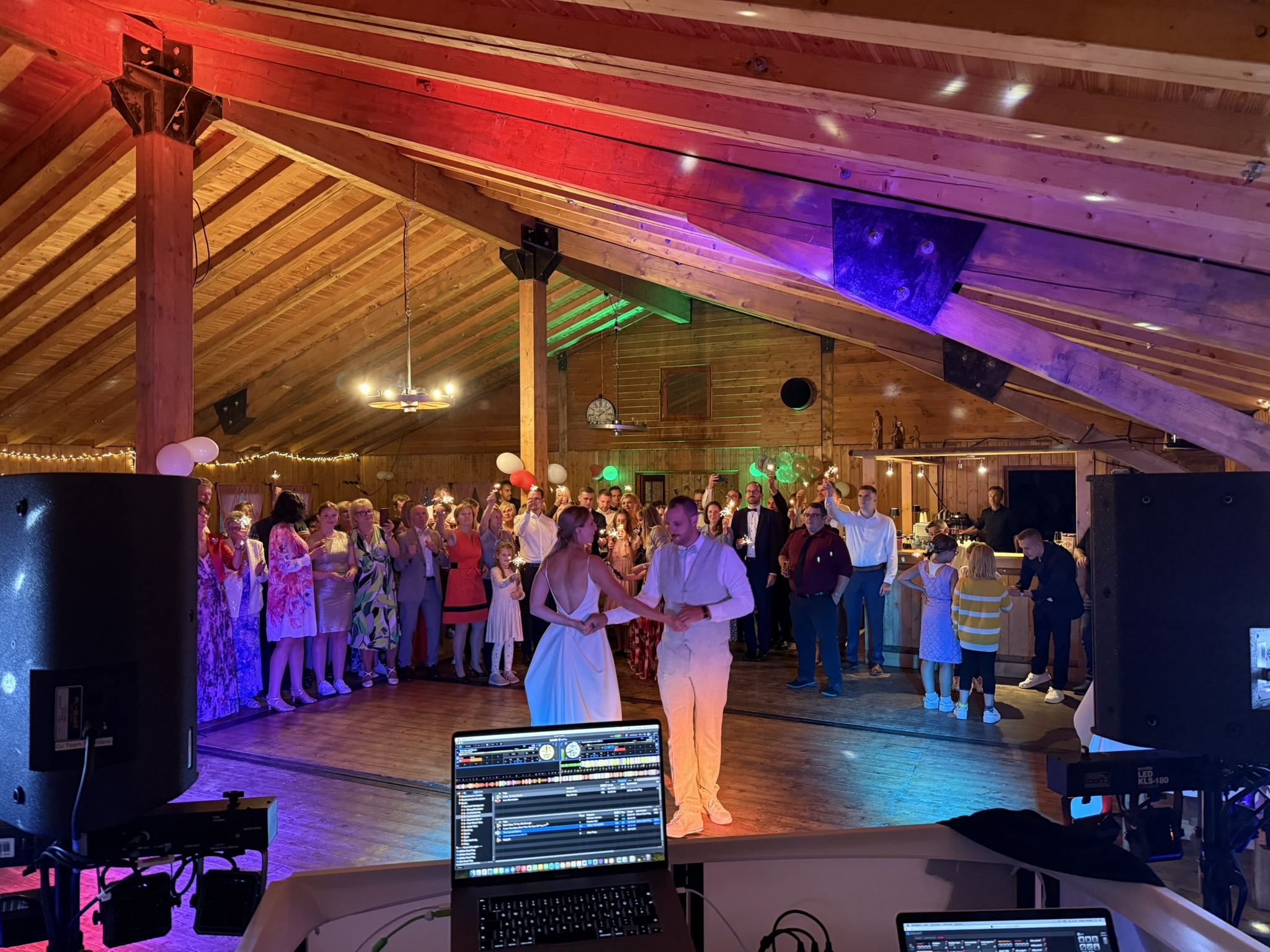 Volle Tanzfläche auf einer Hochzeit mit DJ-Team Rheinland